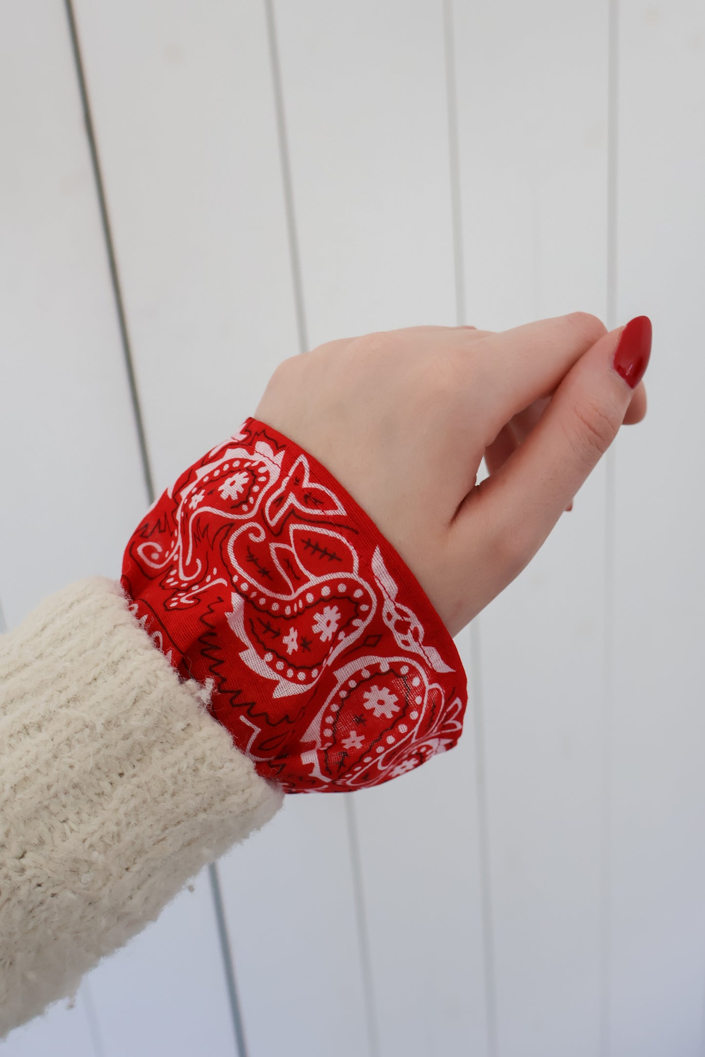 Bandana sleeves - rood