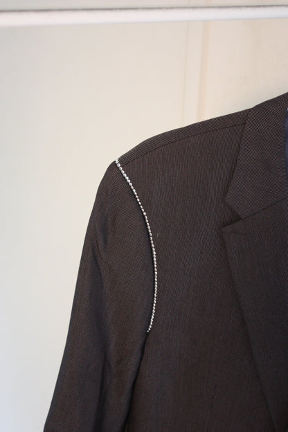 No.2 glitter sleeve blazer [L]