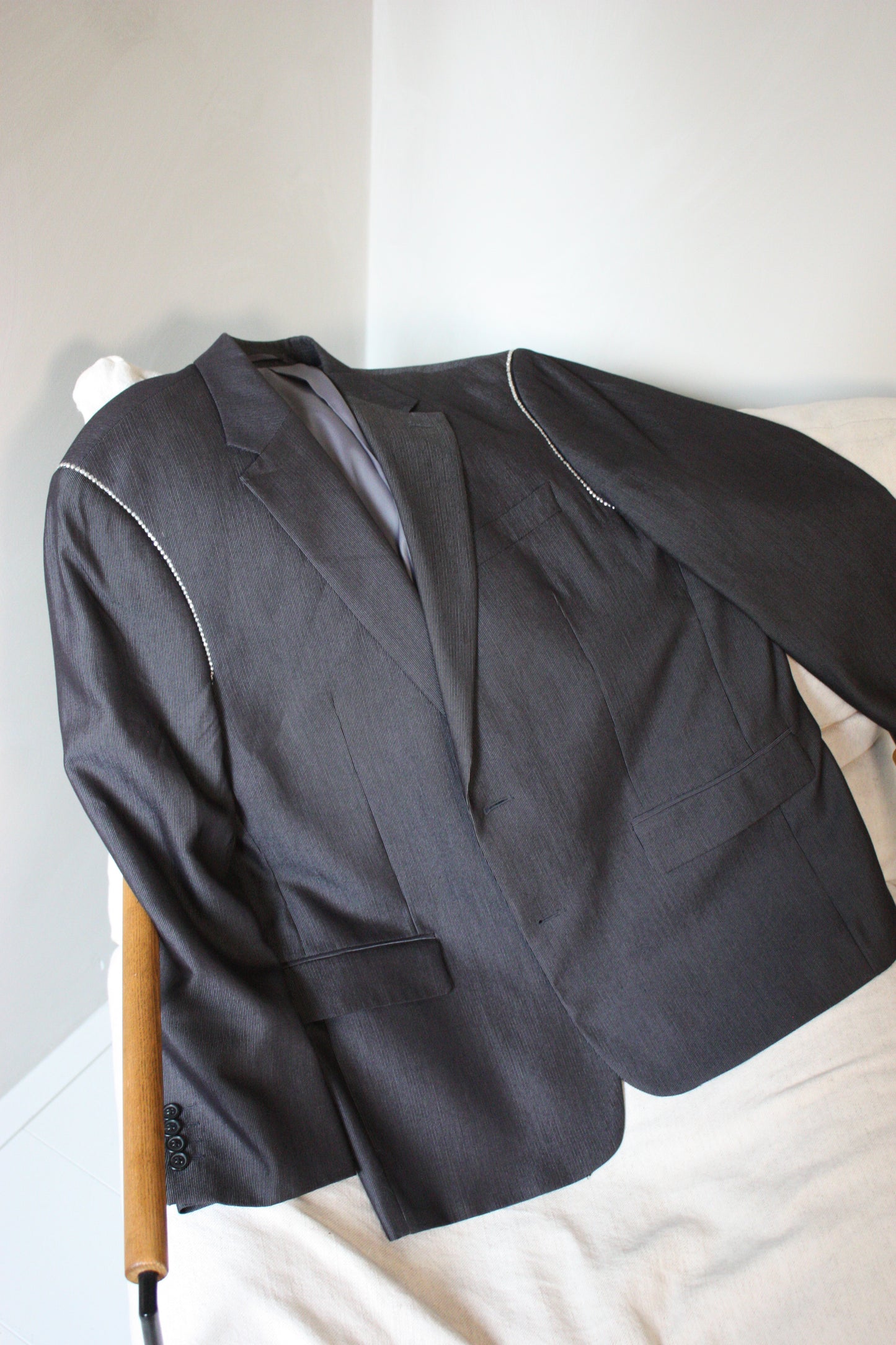 No.2 glitter sleeve blazer [L]
