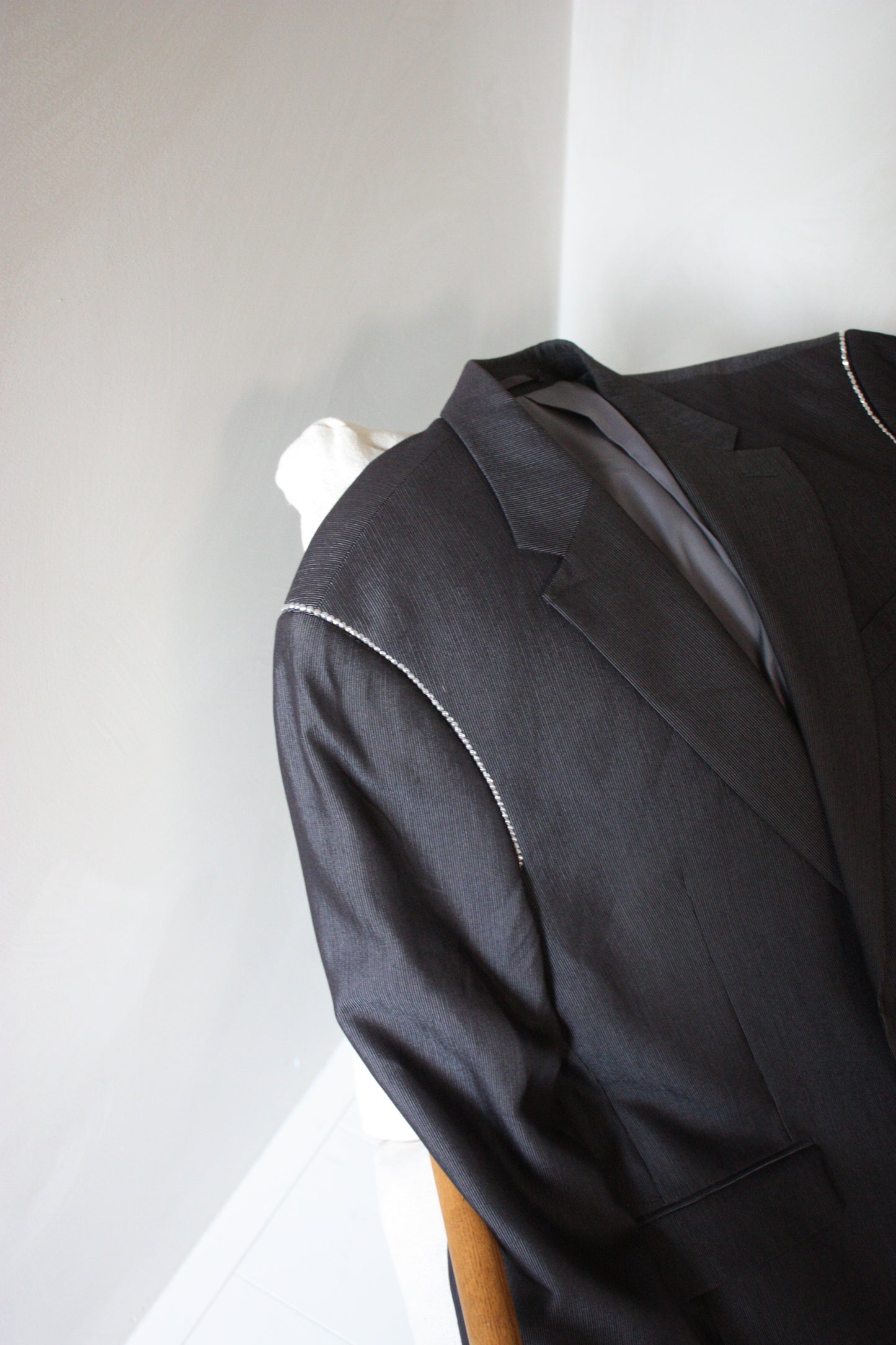 No.2 glitter sleeve blazer [L]