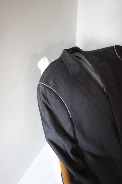 No.2 glitter sleeve blazer [L]
