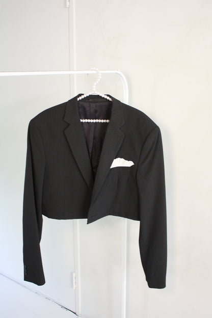 No.3 cropped Ruffle blazer