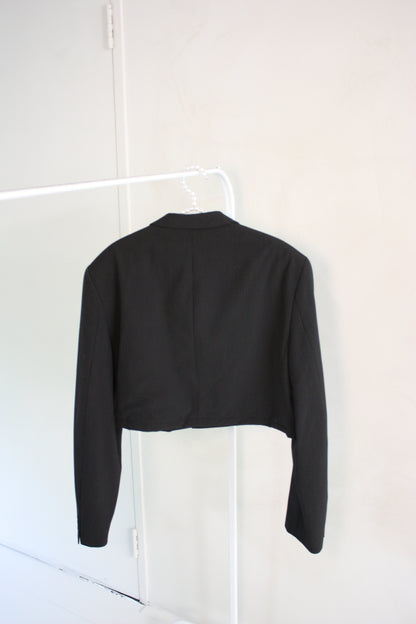 No.3 cropped Ruffle blazer