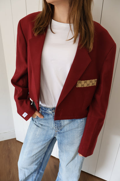 No.272 - reworked croppede Gucci blazer [XL]