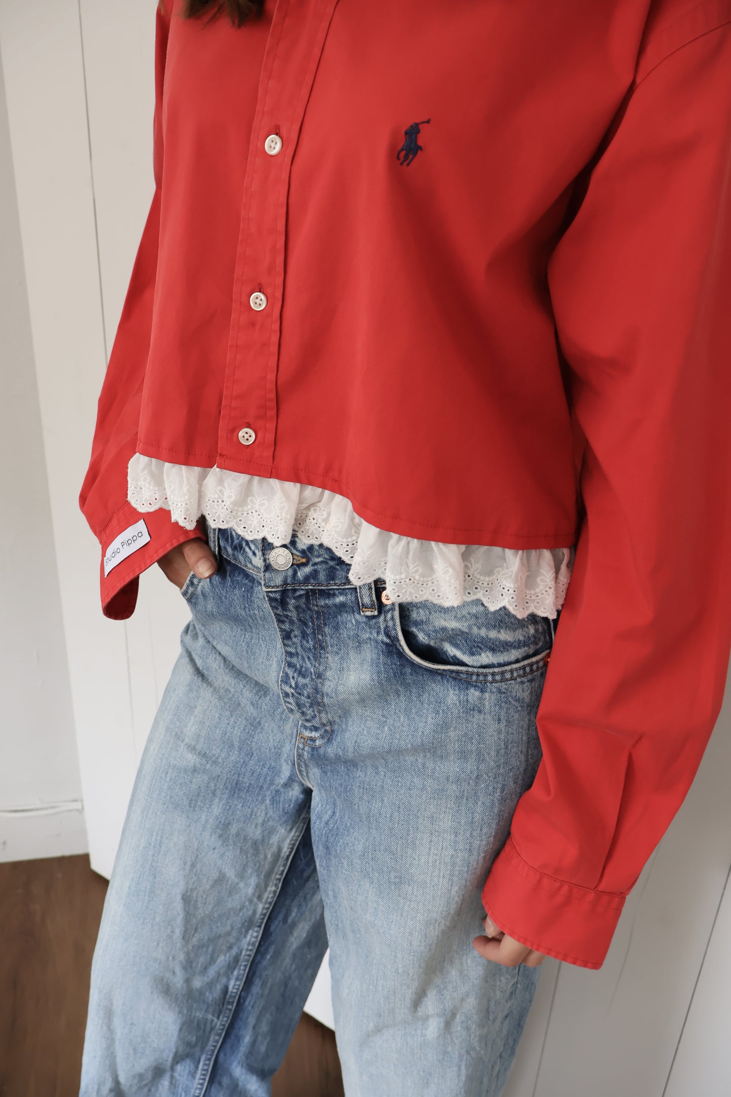 No.277 - reworked Ralph Lauren blouse [XL]