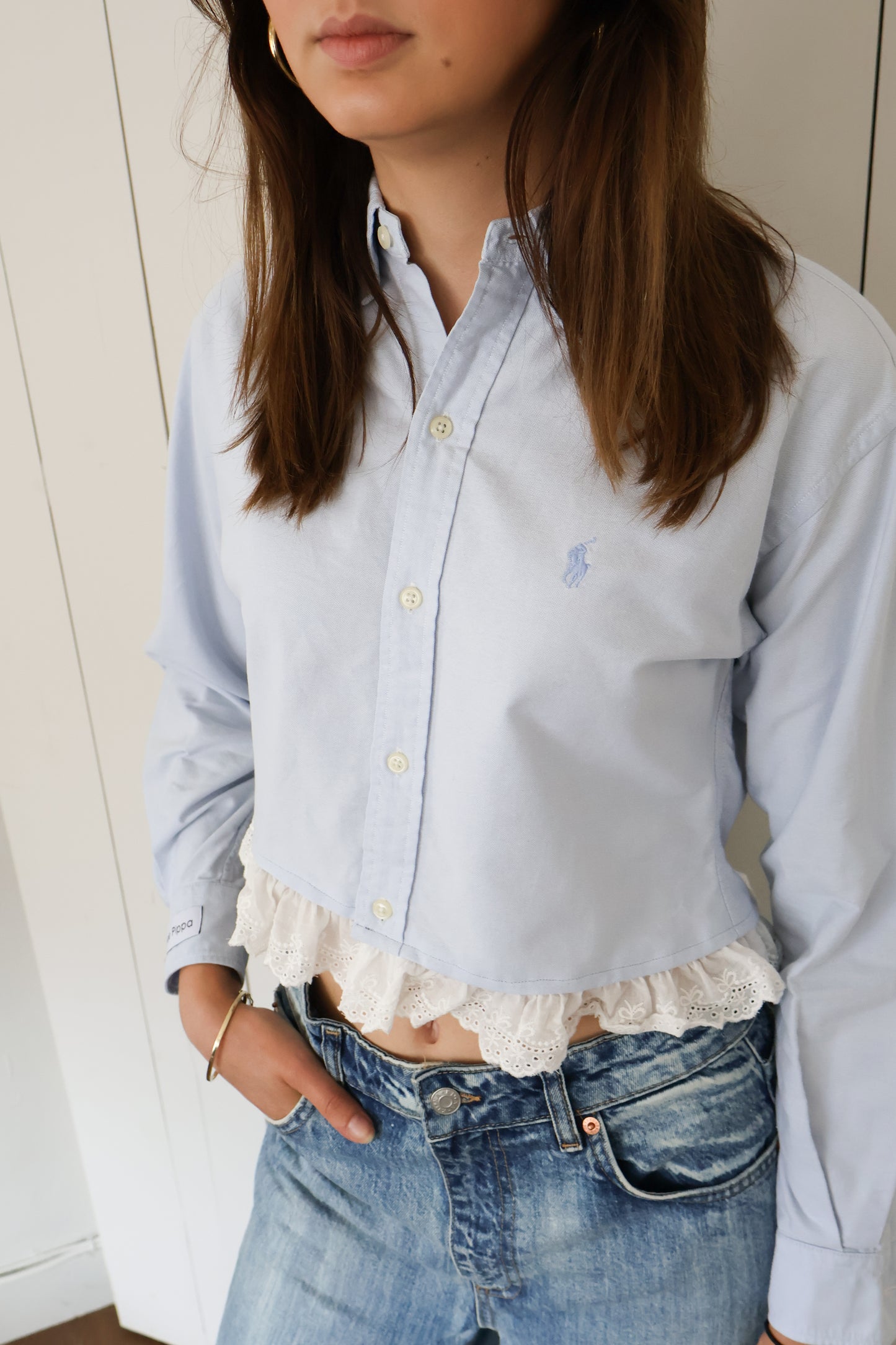 No.279 - reworked Ralph Lauren blouse [XS]