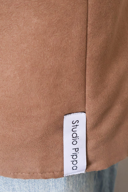 No.299 - Studded suède blazer [L]