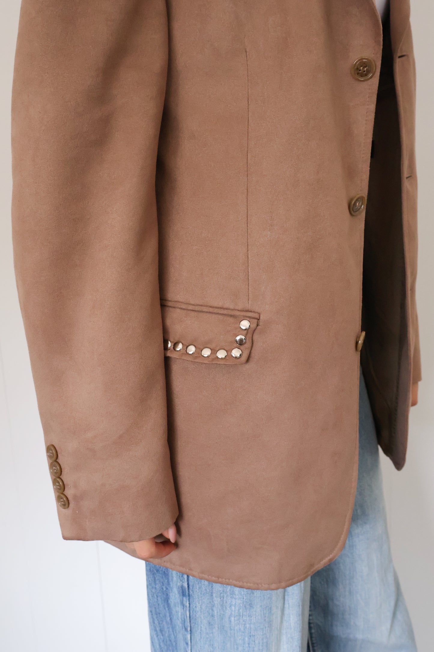 No.299 - Studded suède blazer [L]