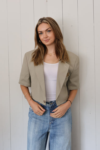 No.300 - Cropped reworked Gucci blazer [L]