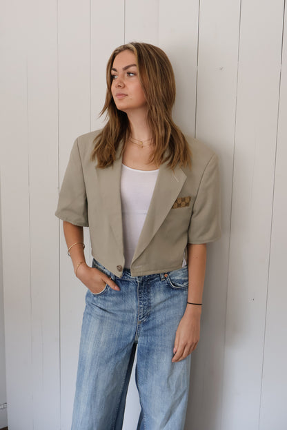 No.300 - Cropped reworked Gucci blazer [L]