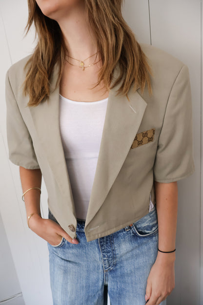 No.300 - Cropped reworked Gucci blazer [L]