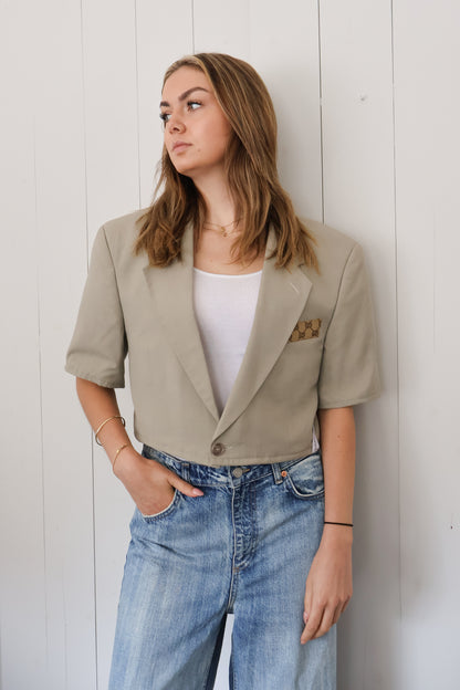 No.300 - Cropped reworked Gucci blazer [L]