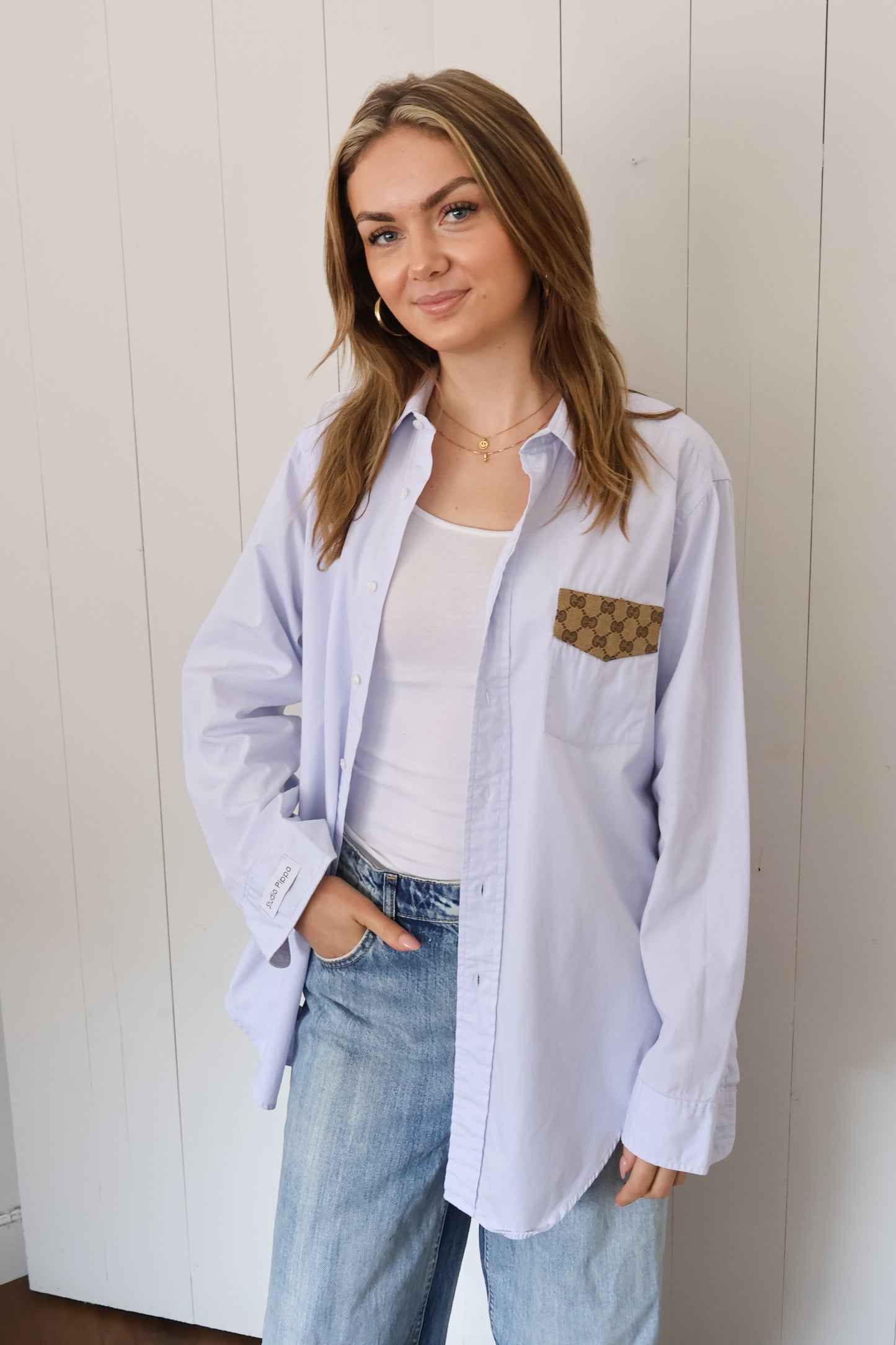 No.301 - Reworked Gucci blouse [L]