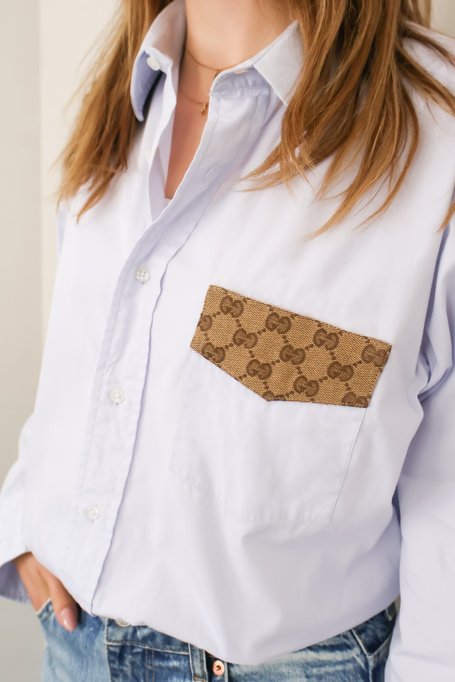 No.301 - Reworked Gucci blouse [L]