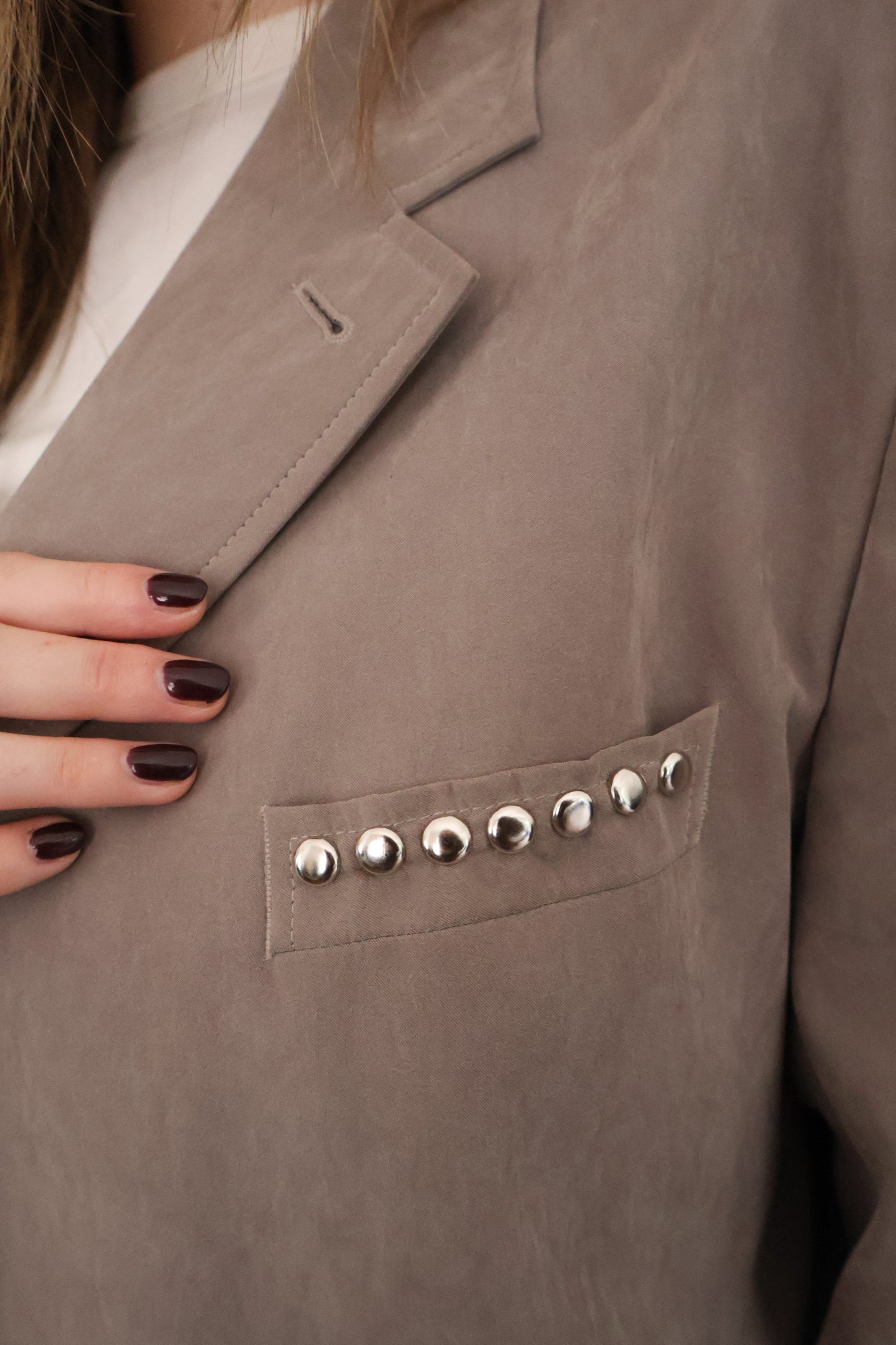 No.325 - Suede studded blazer [XXL]