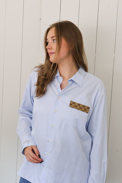 No.329 - Reworked Gucci blouse [XXL]