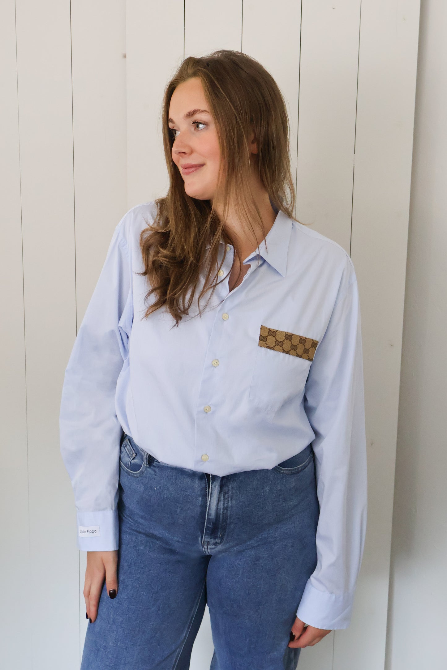 No.329 - Reworked Gucci blouse [XXL]