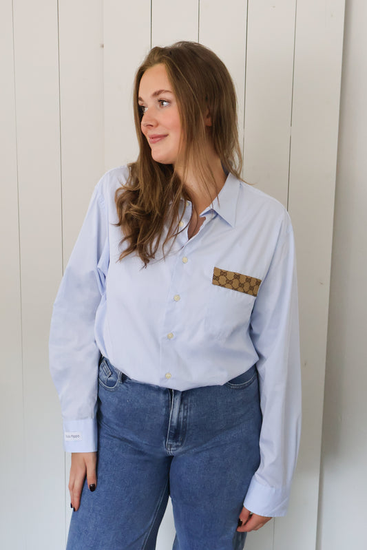 No.329 - Reworked Gucci blouse [XXL]