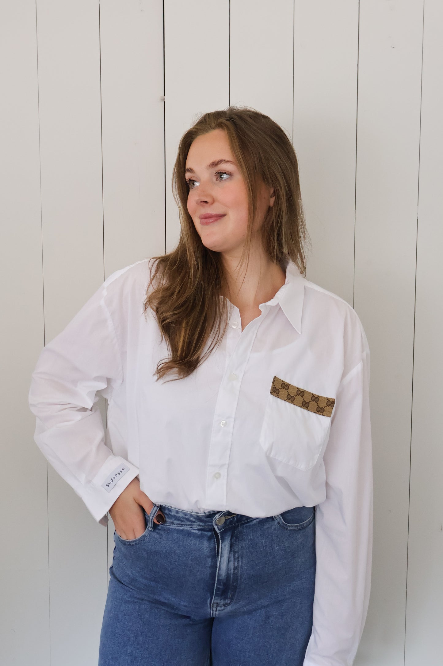 No.328 - Reworked Gucci blouse [XXL]