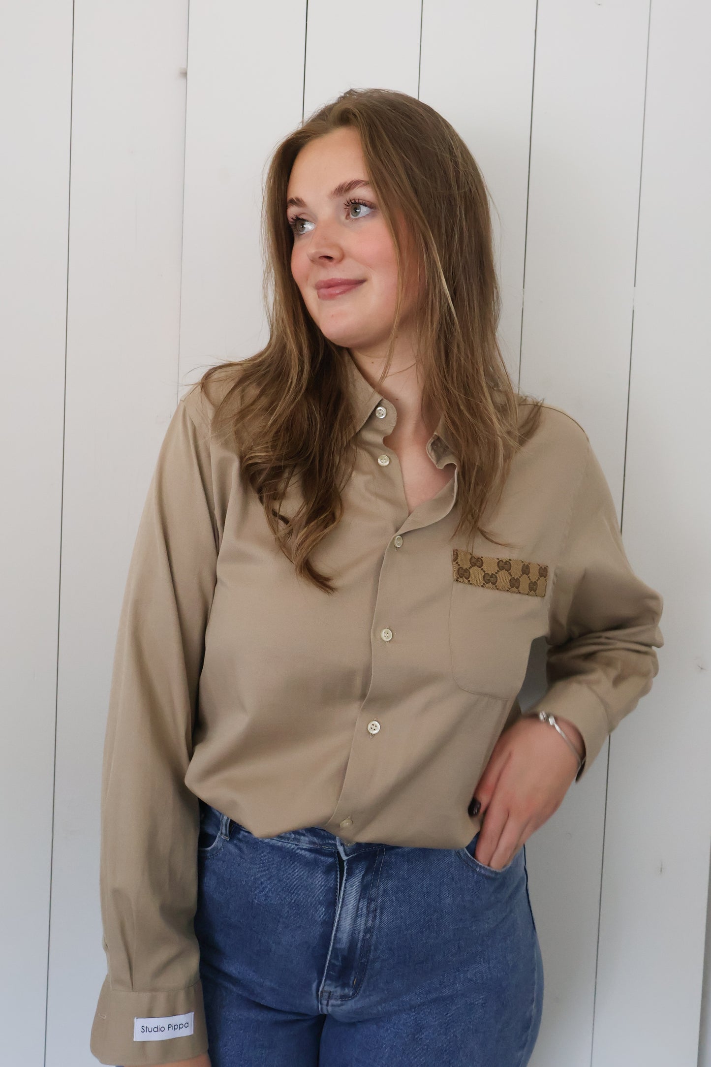 No.317 - Reworked Gucci blouse [XL]