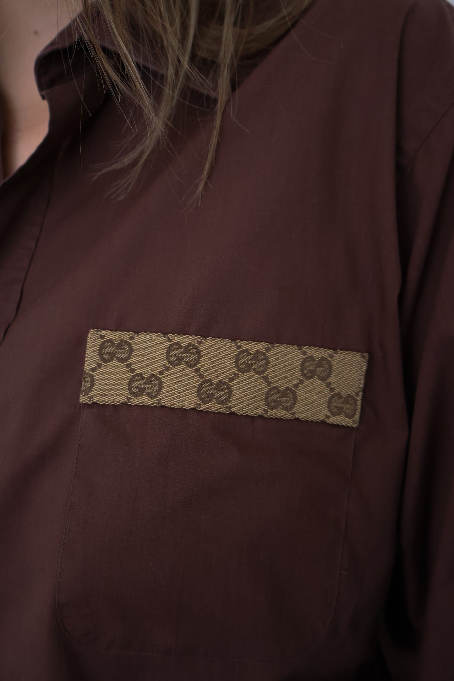 No.321 - Reworked Gucci blouse [XL]