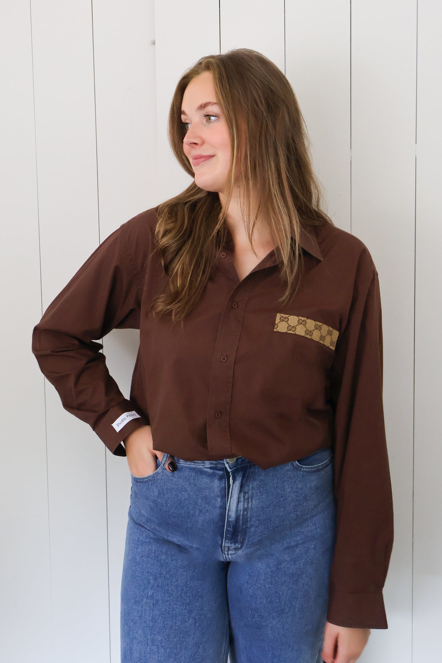 No.321 - Reworked Gucci blouse [XL]