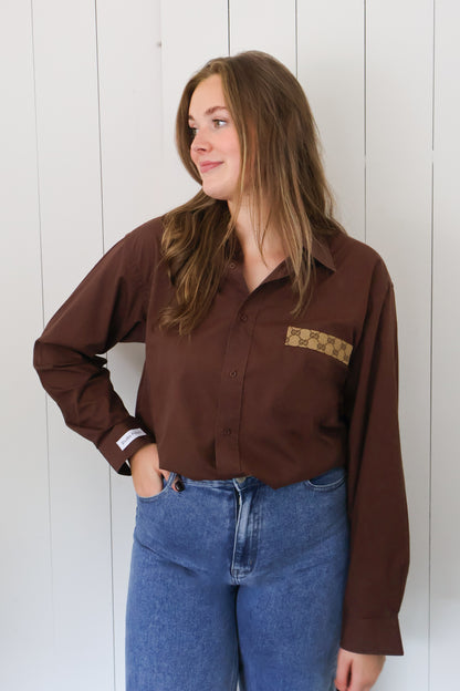 No.321 - Reworked Gucci blouse [XL]