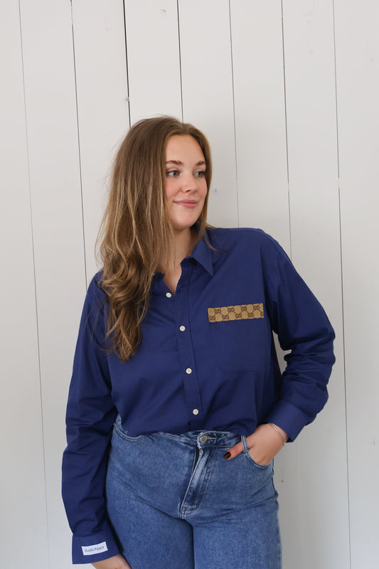 No.320 - Reworked Guci blouse [XL]