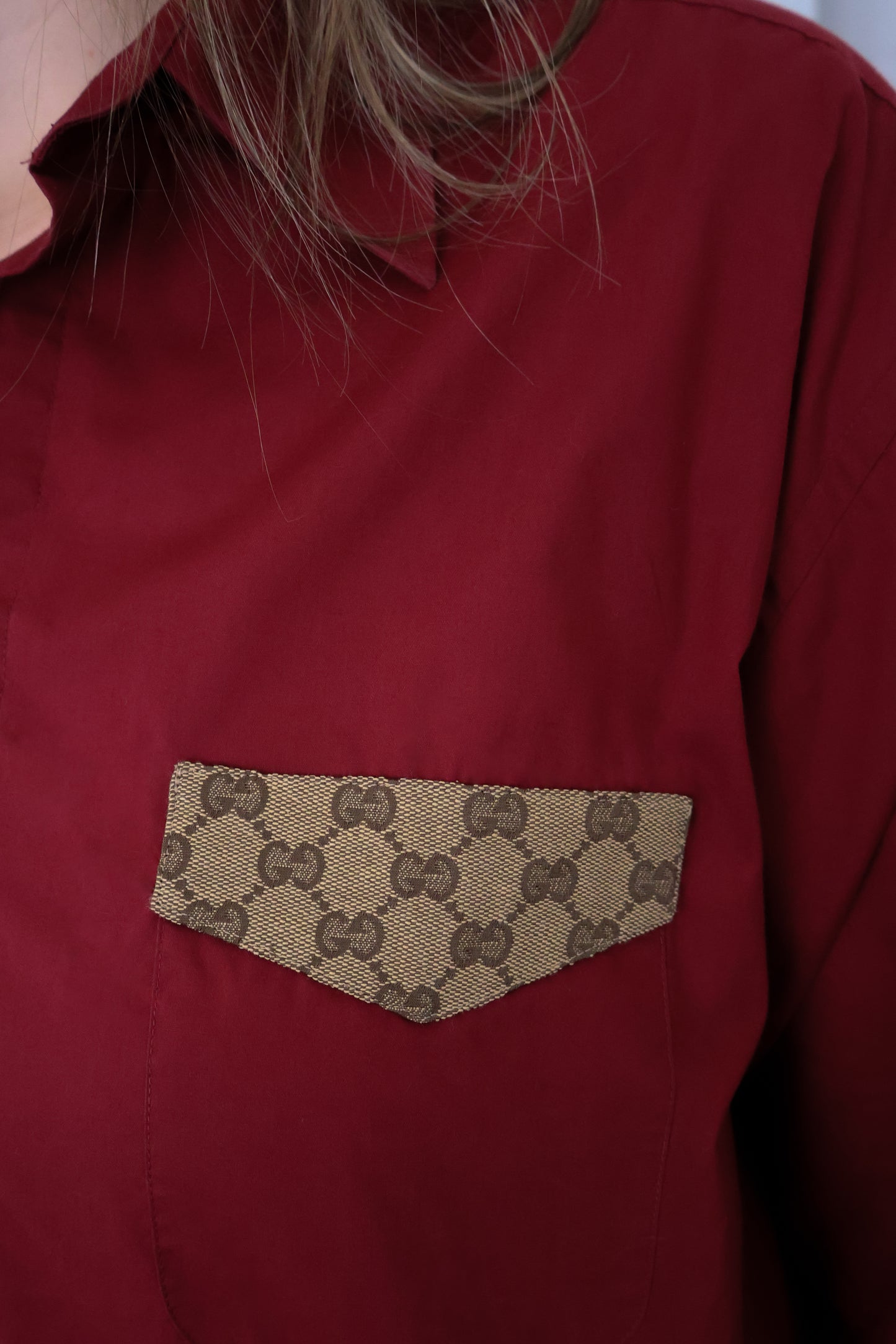 No.319 - Reworked Gucci blouse [XL]