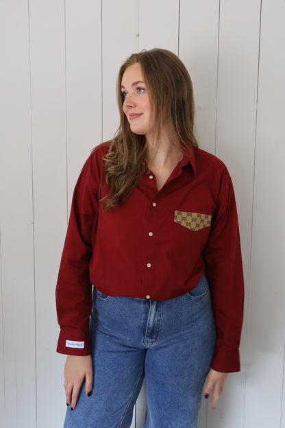 No.319 - Reworked Gucci blouse [XL]