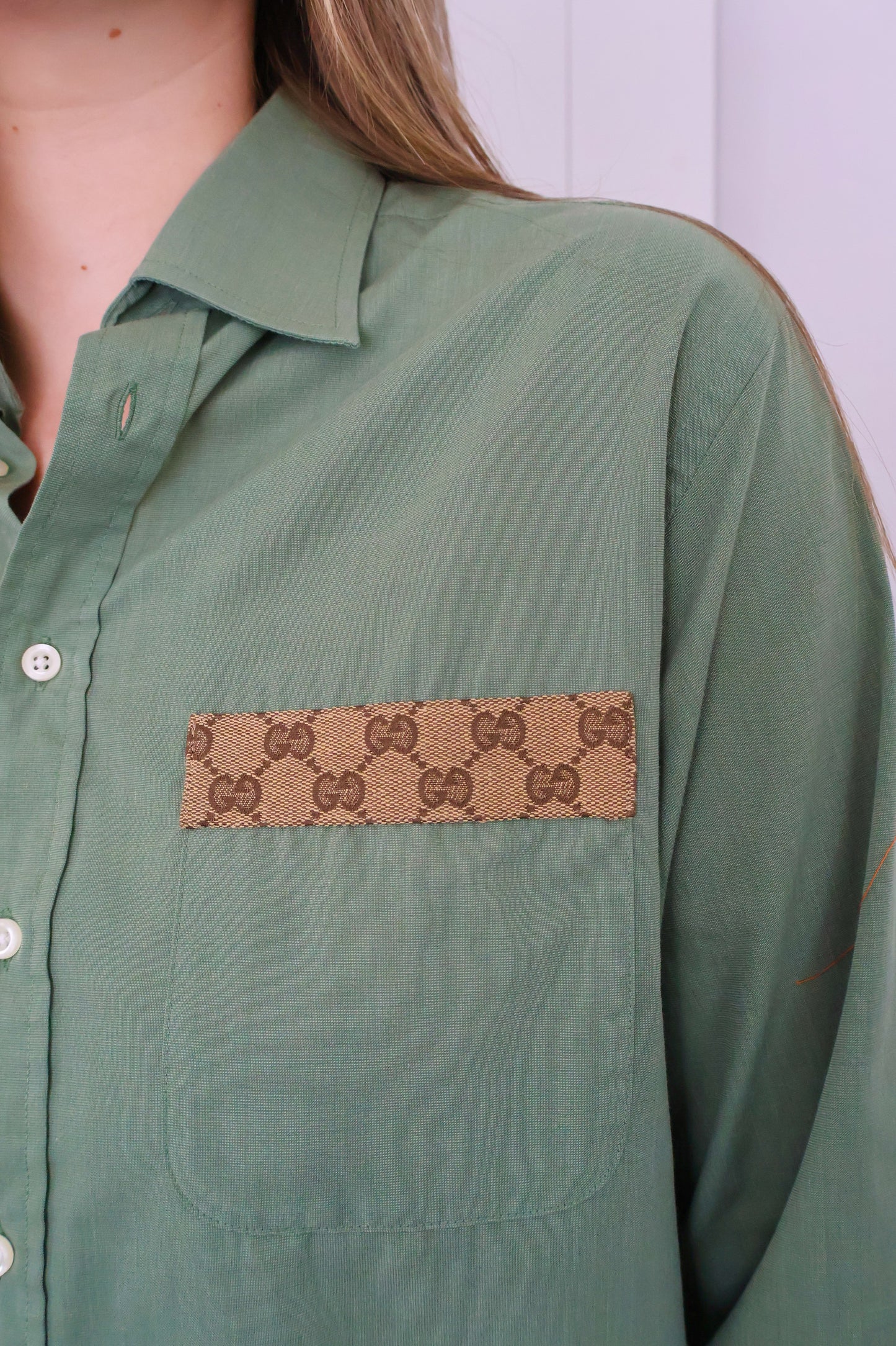 No.318 - Reworked Gucci blouse [XL]