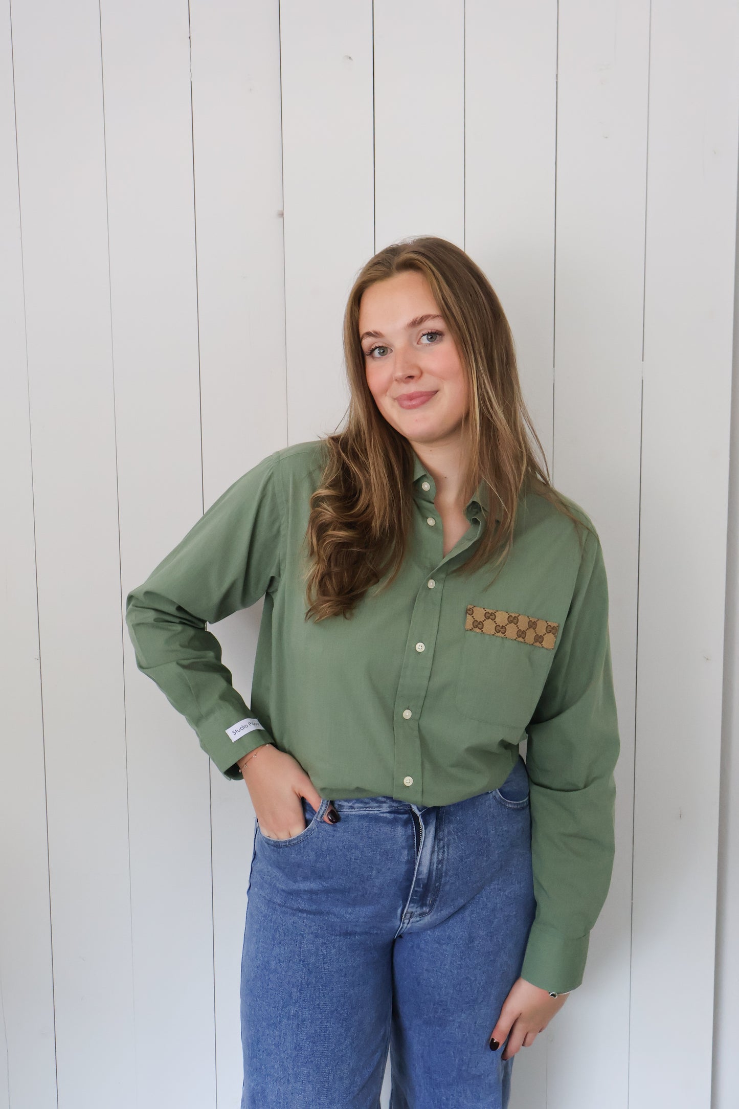 No.318 - Reworked Gucci blouse [XL]