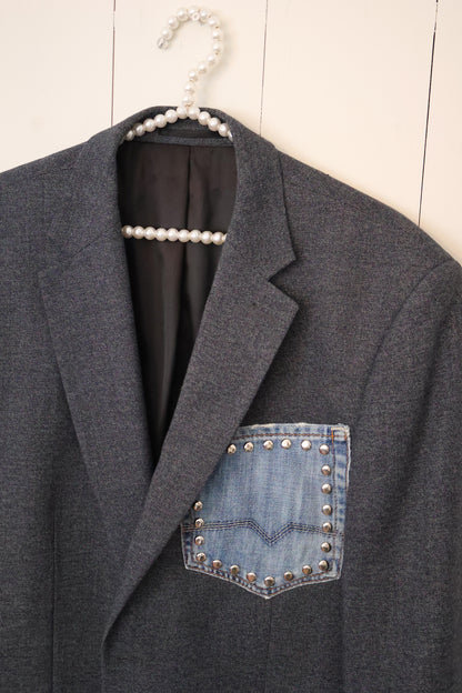 No.353 - Denim blazer [XL]