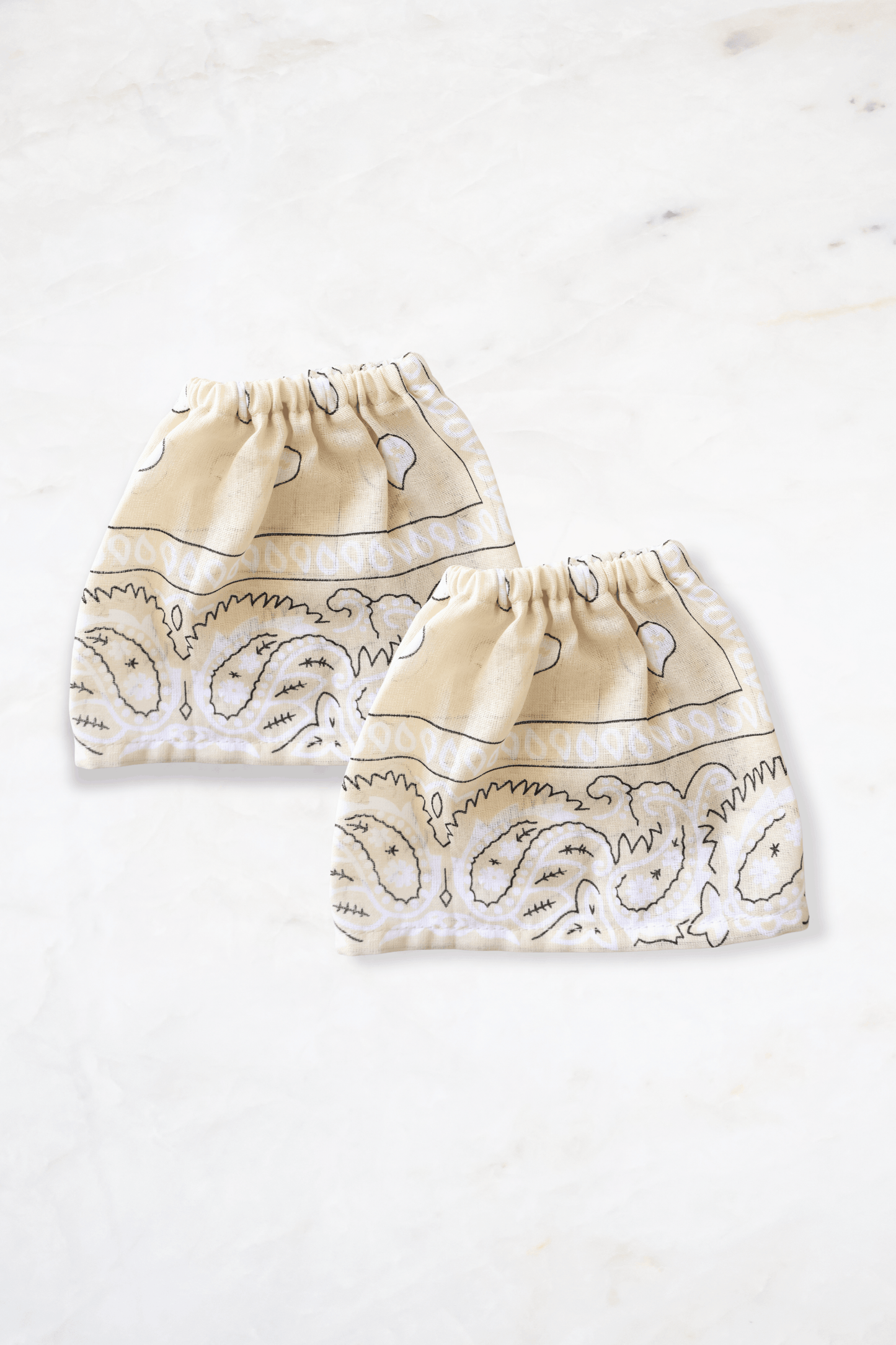 Bandana sleeves - cream