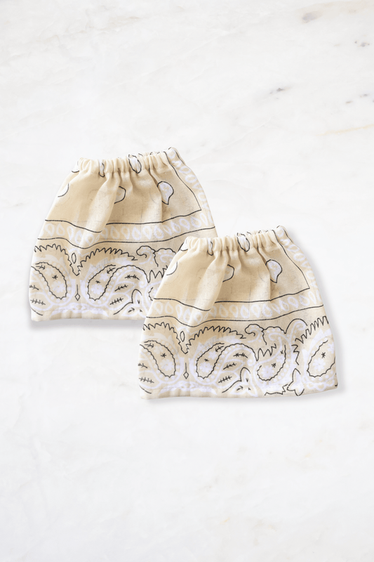 Bandana sleeves - cream